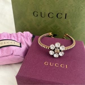 GUCCI CRYSTAL DOUBLE G BRACELET